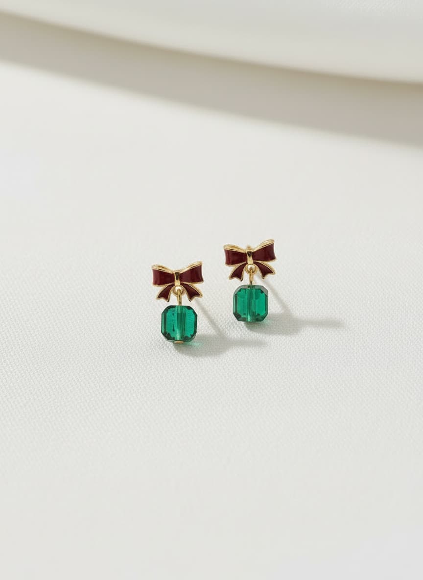 Emerald Chandelier Drop Earrings