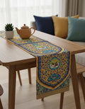 Persian floral medallion table runner