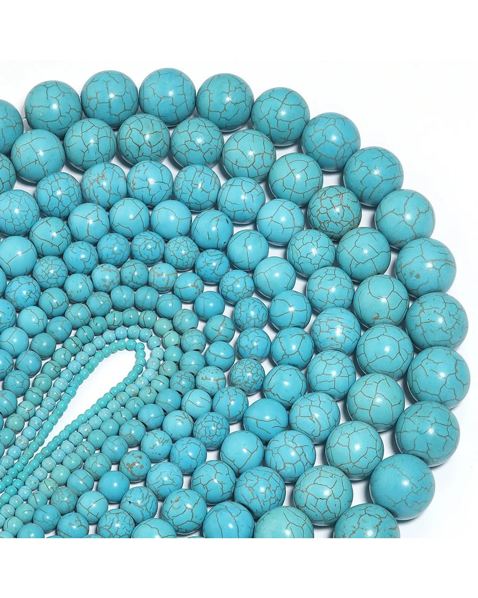 Blue Turquoise Bead Strand — DIY Jewelry Making