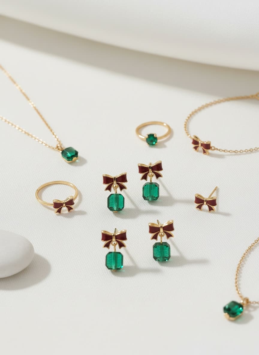 Emerald Chandelier Drop Earrings