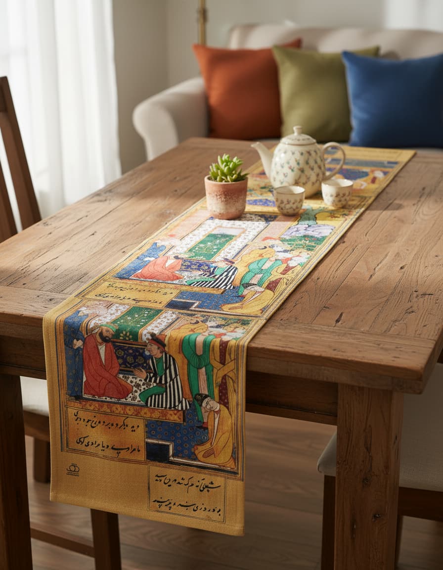 Rose Medallion Table Runner