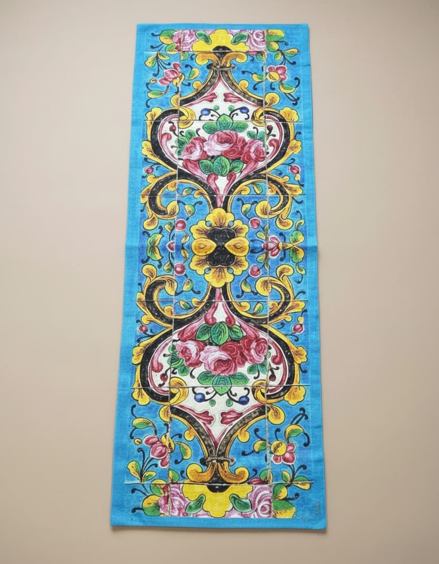 Rose Tile Prayer Runner