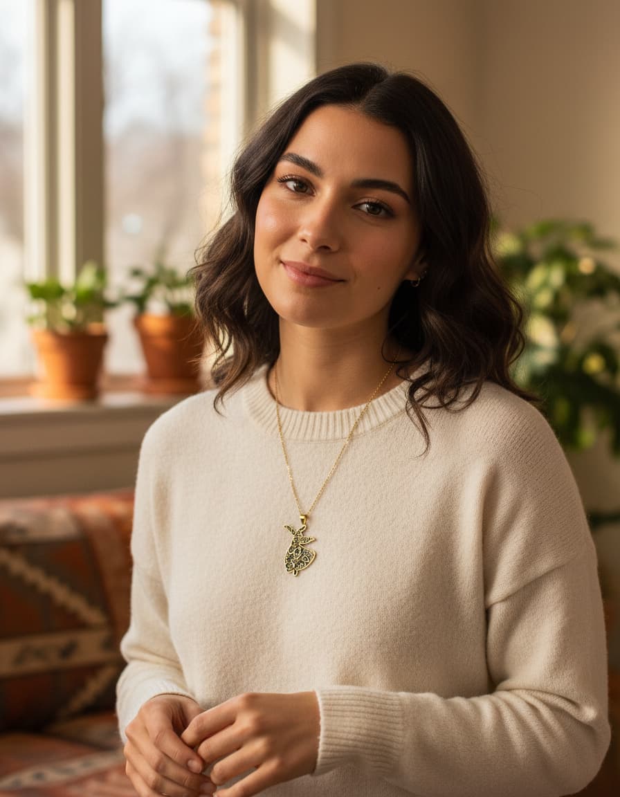 Whirling Dervish Pendant Necklace