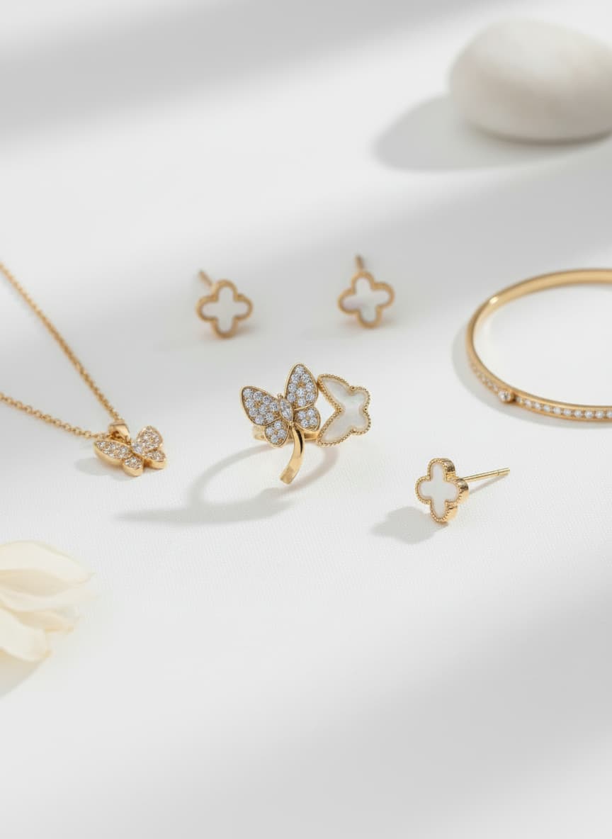 Butterfly Clover Ring by Adrissa Design — view 3