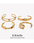 Molten Organic Gold Cuff Bracelet