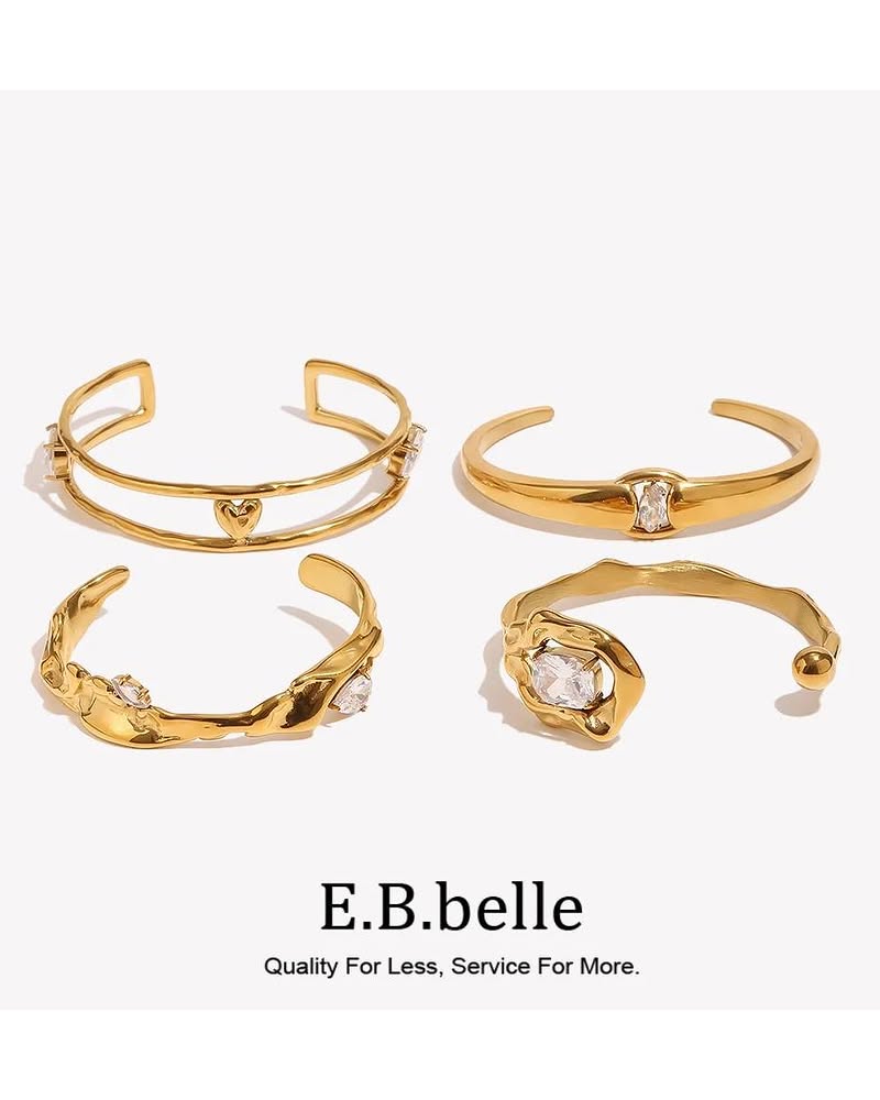 Molten Organic Gold Cuff Bracelet