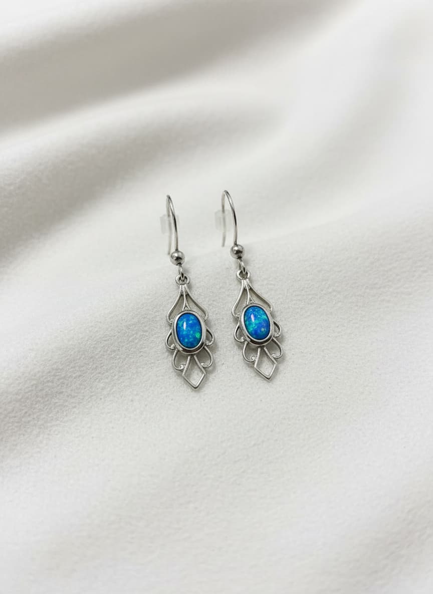 Turquoise Teardrop Drop Earrings