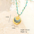 Modern Starry Nazar Evil Eye Pendant Necklace by Adrissa Design