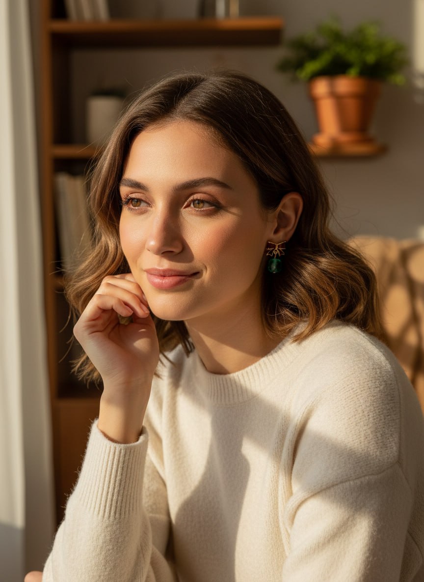 Emerald Chandelier Drop Earrings
