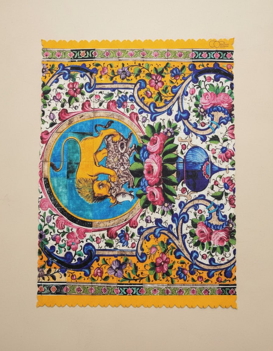Lion & Sun Tapestry Runner
