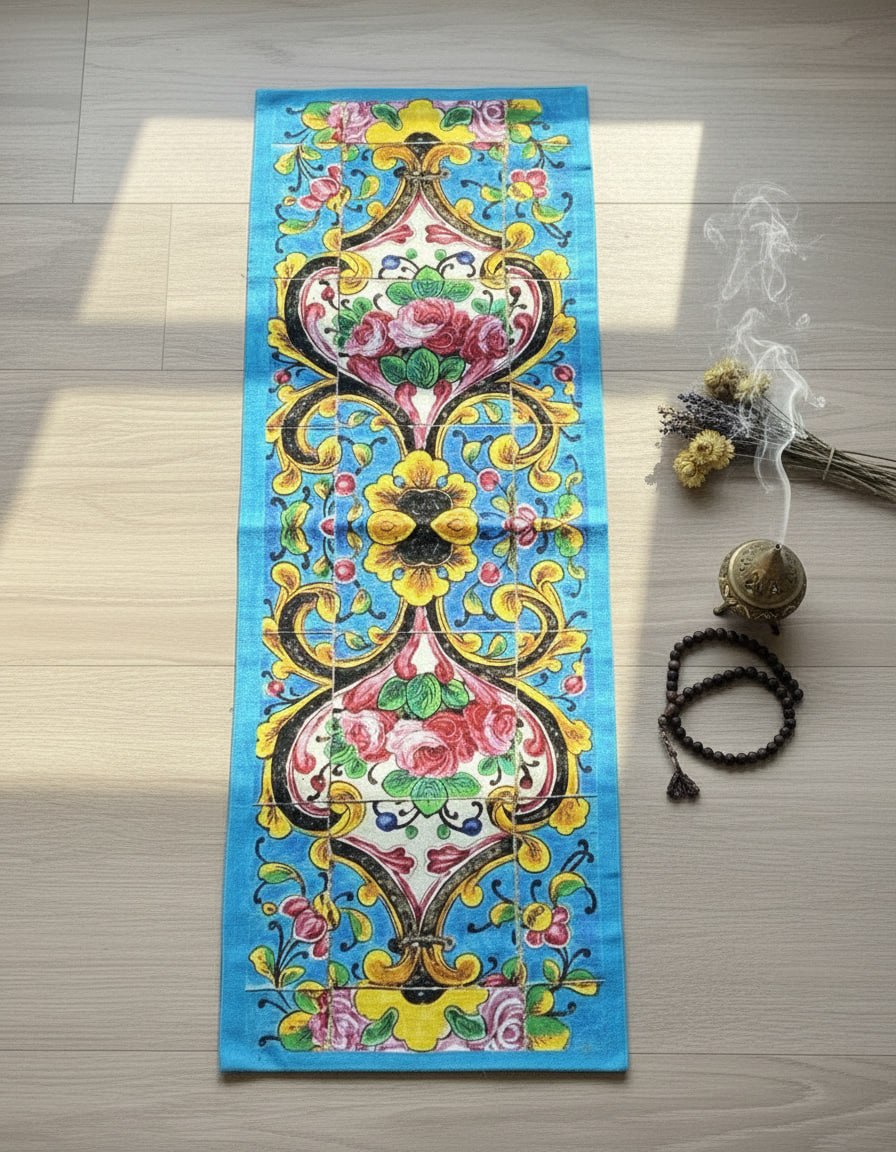 Rose Tile Prayer Runner