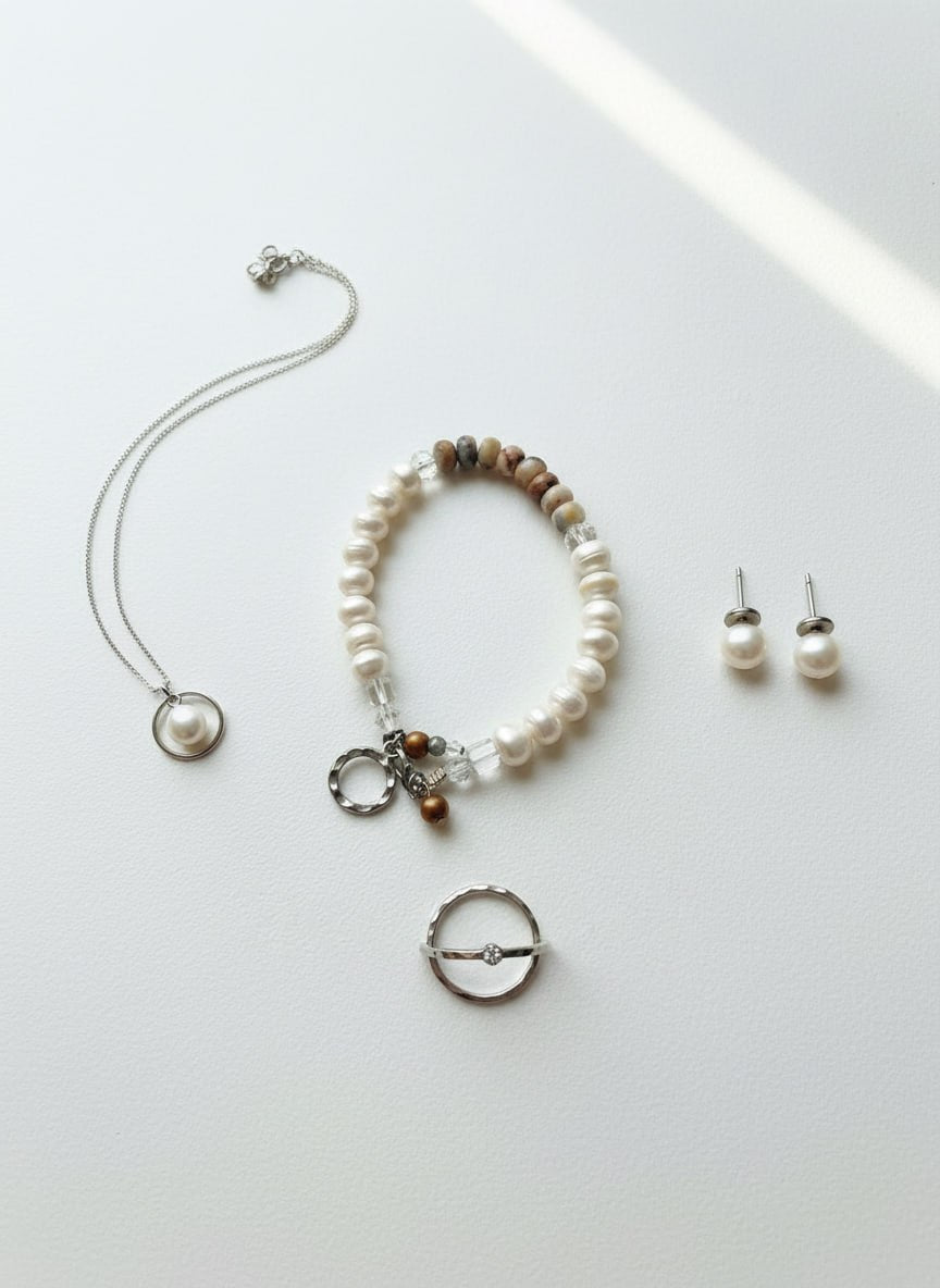 Mixed Bead Charm Bracelet