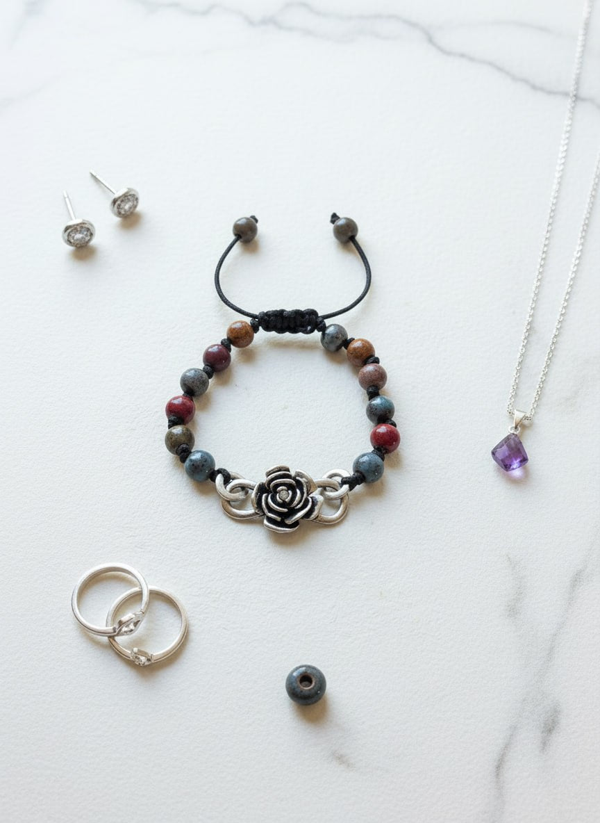 Amethyst Drop Pendant Necklace