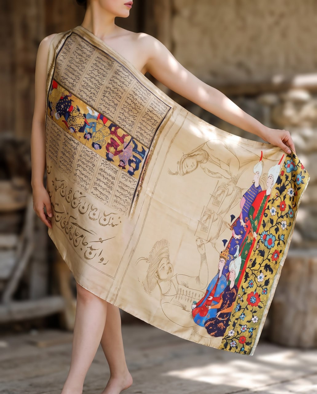 Rabbit Medallion Silk Scarf