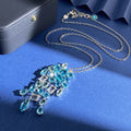 Persian Paisley (Boteh) Silver Pendant Necklace by Adrissa Design