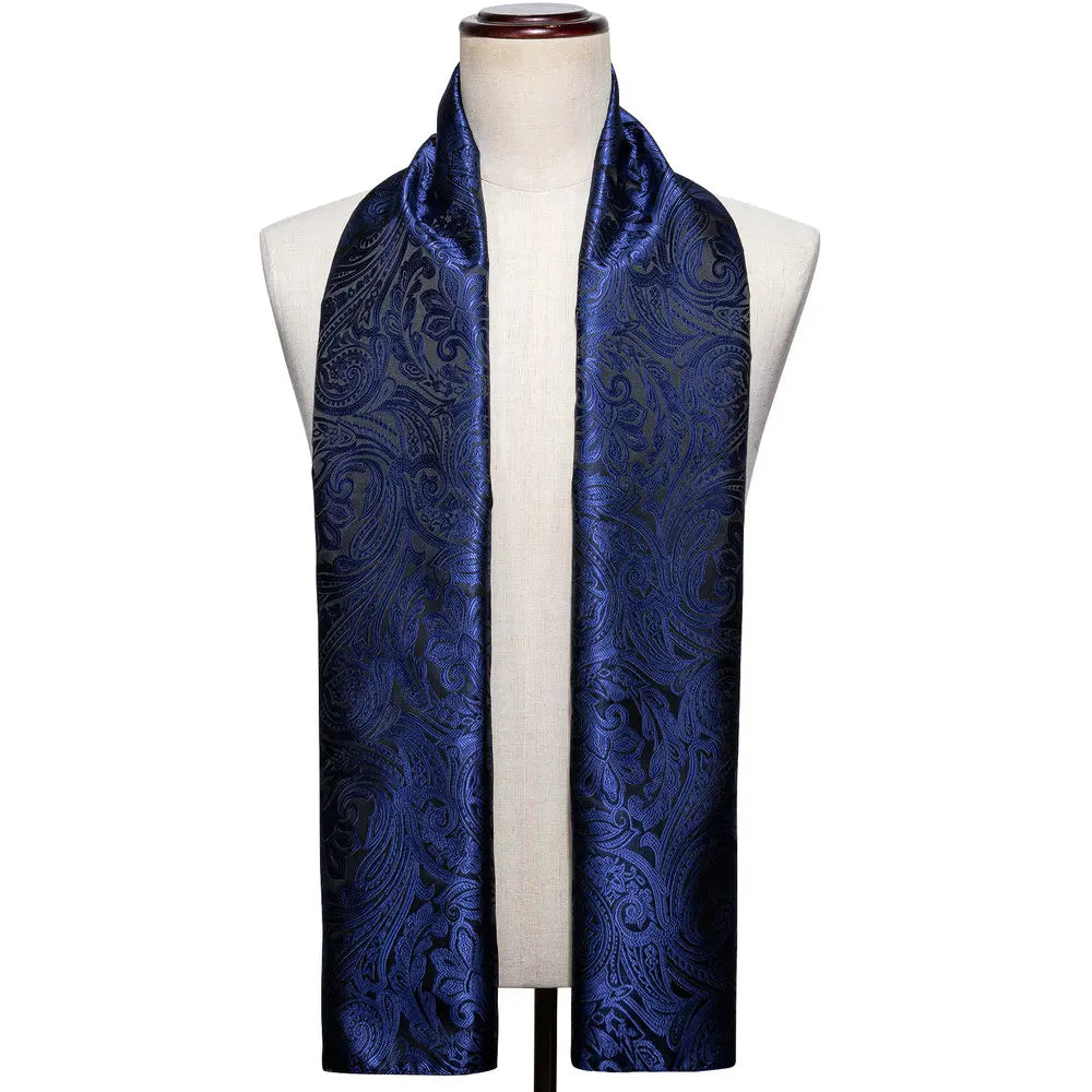Paisley Jacquard Silk Men's Scarf