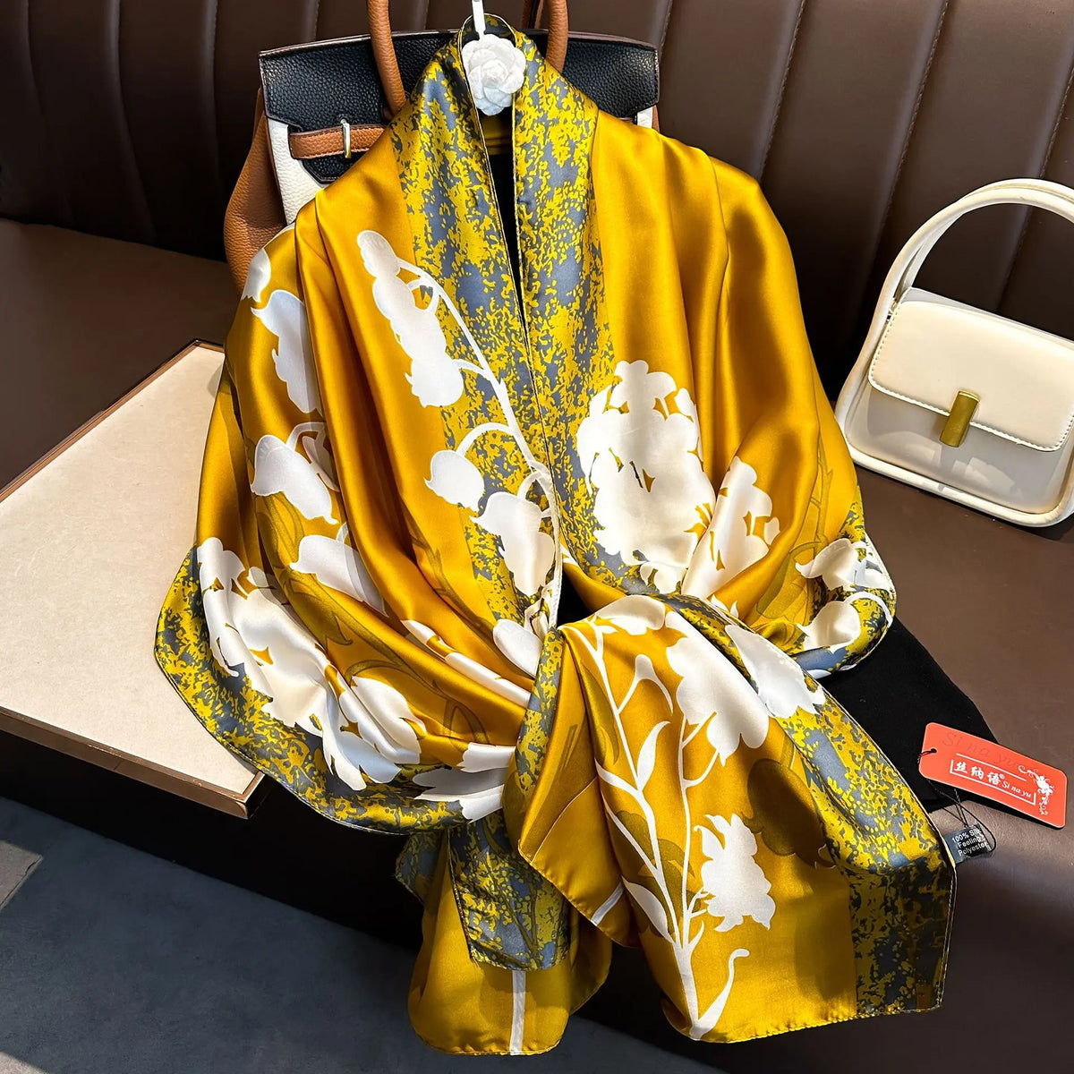 Luxury Silk Long Scarf Wrap
