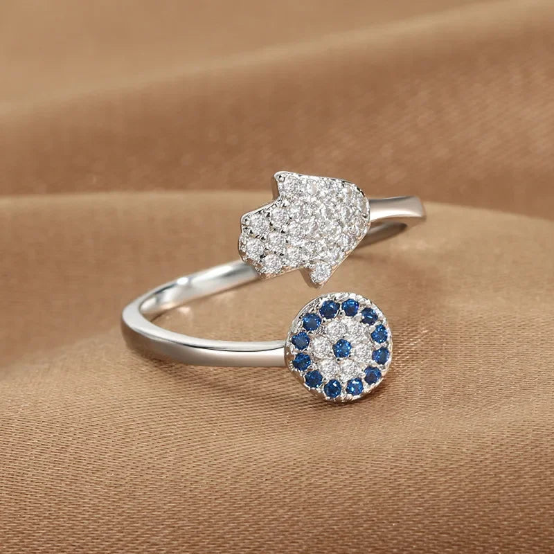 Fatima Hand Evil Eye Ring