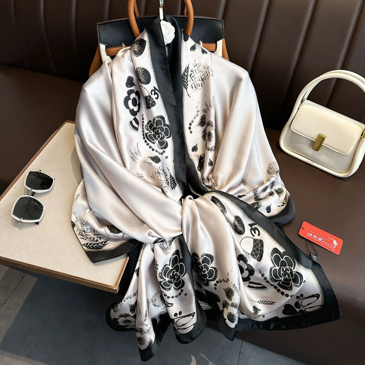 Luxury Silk Long Scarf Wrap