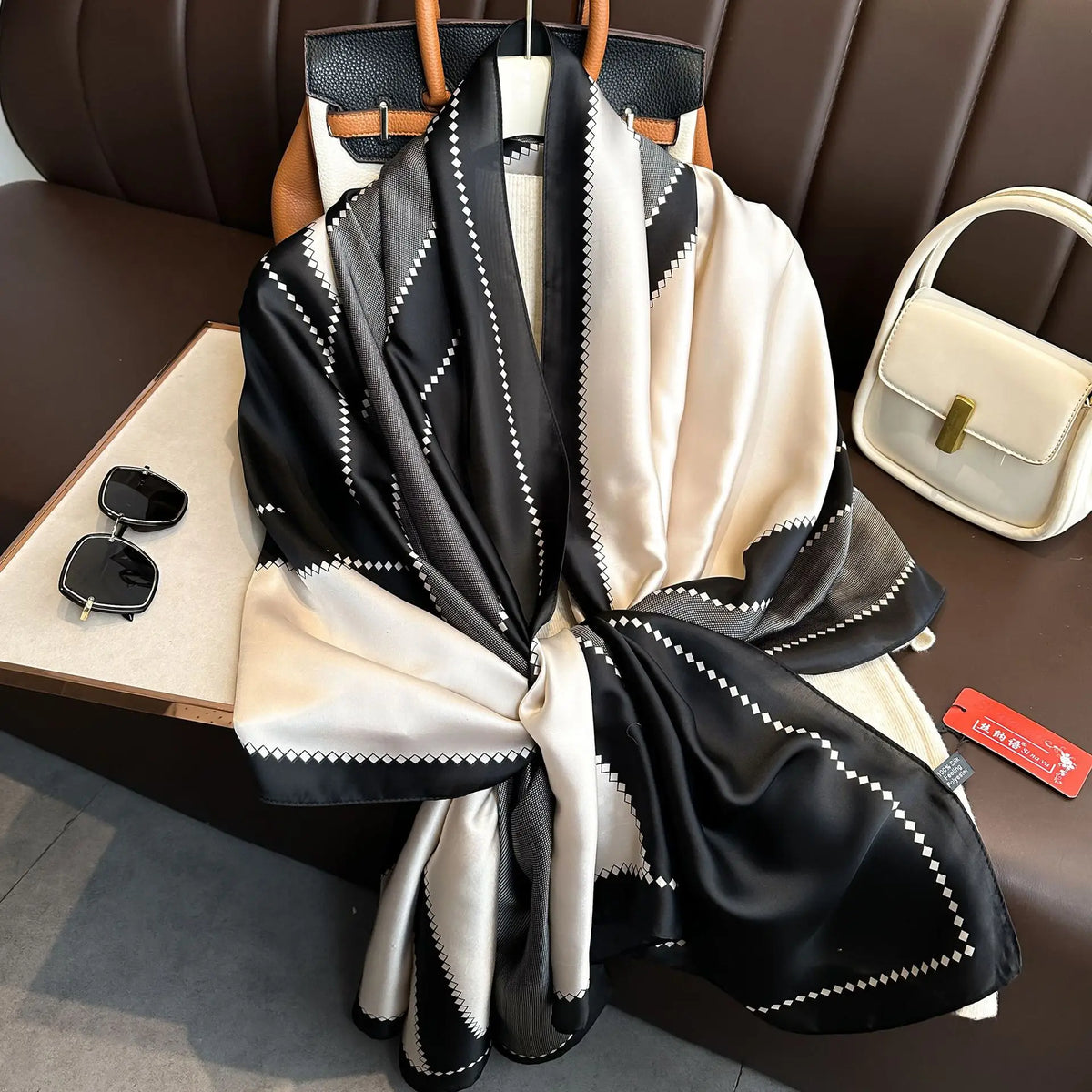 Luxury Silk Long Scarf Wrap