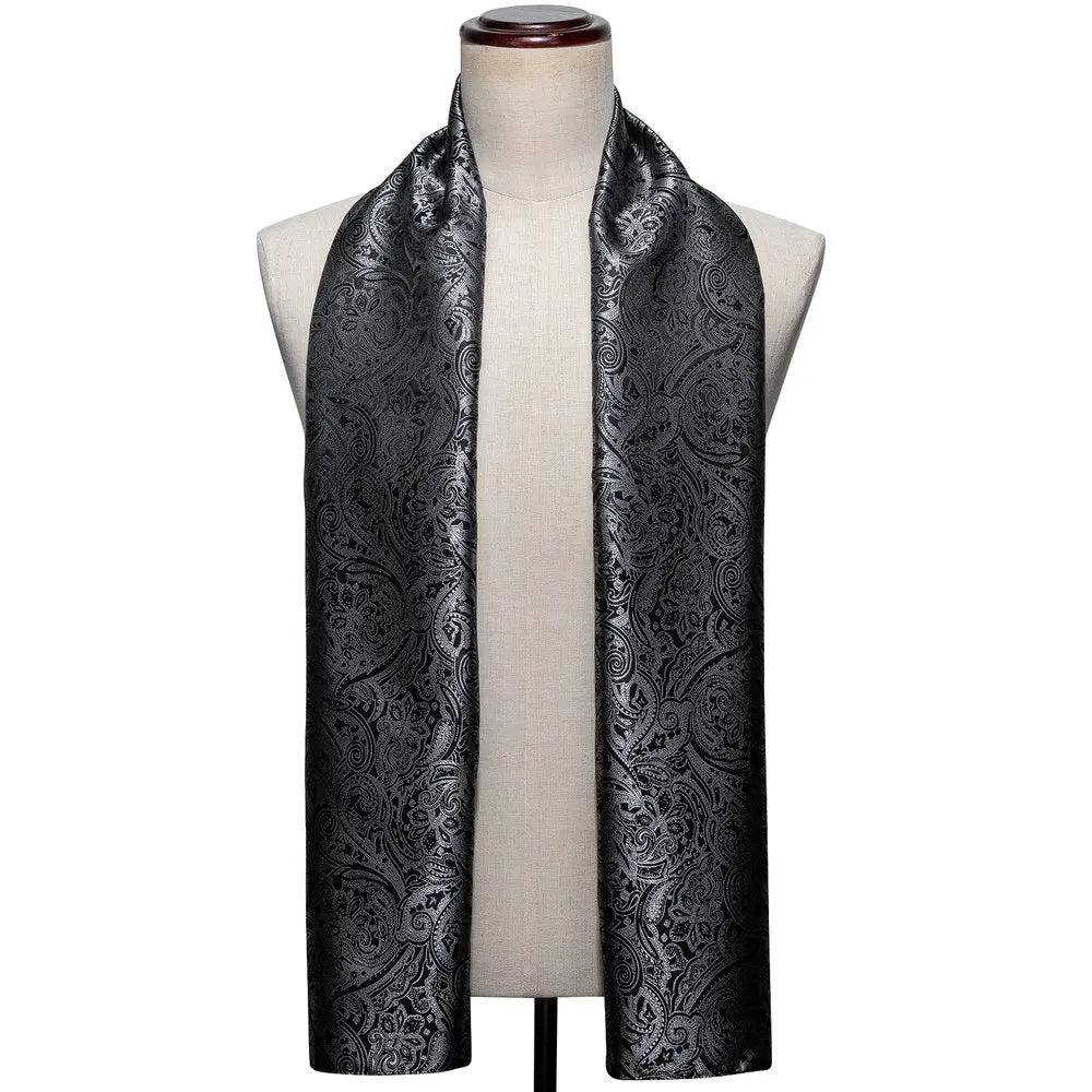 Paisley Jacquard Silk Men's Scarf