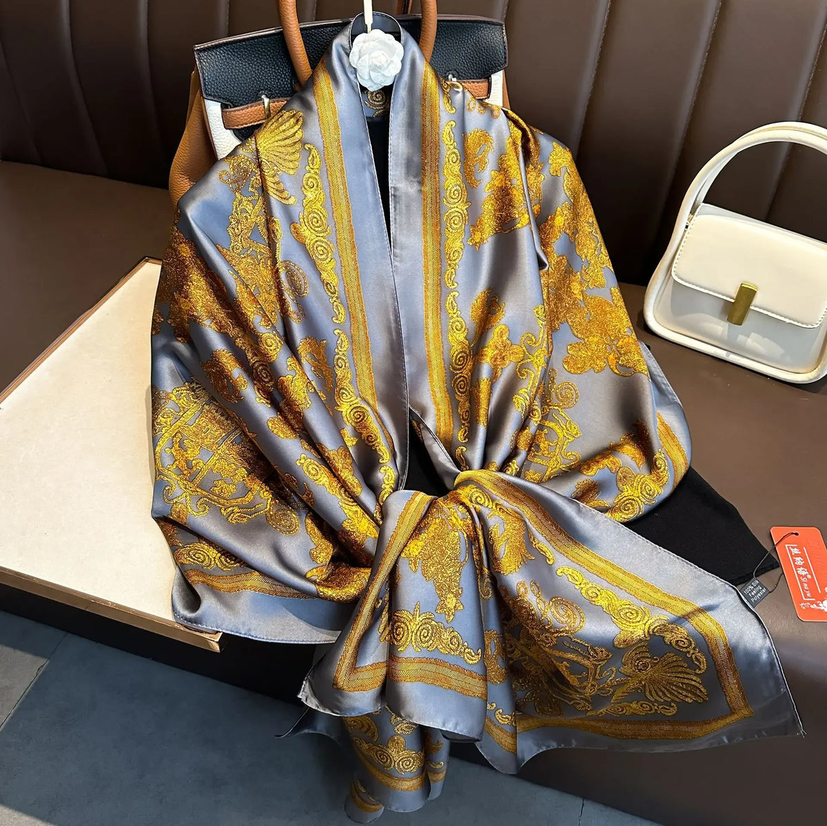 Luxury Silk Long Scarf Wrap