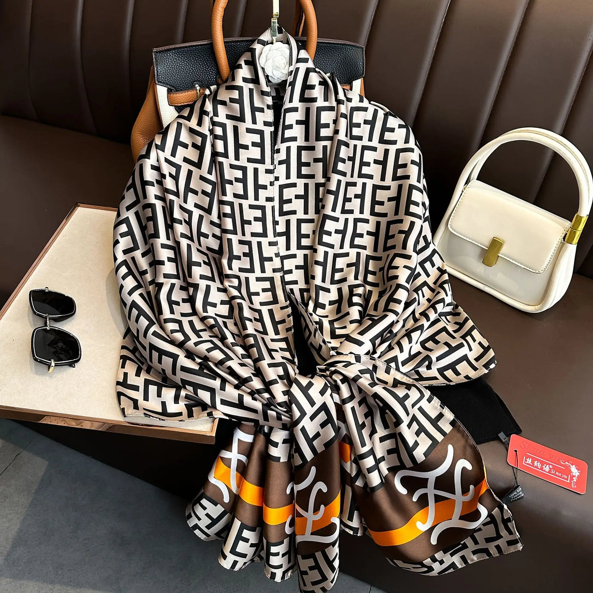 Luxury Silk Long Scarf Wrap