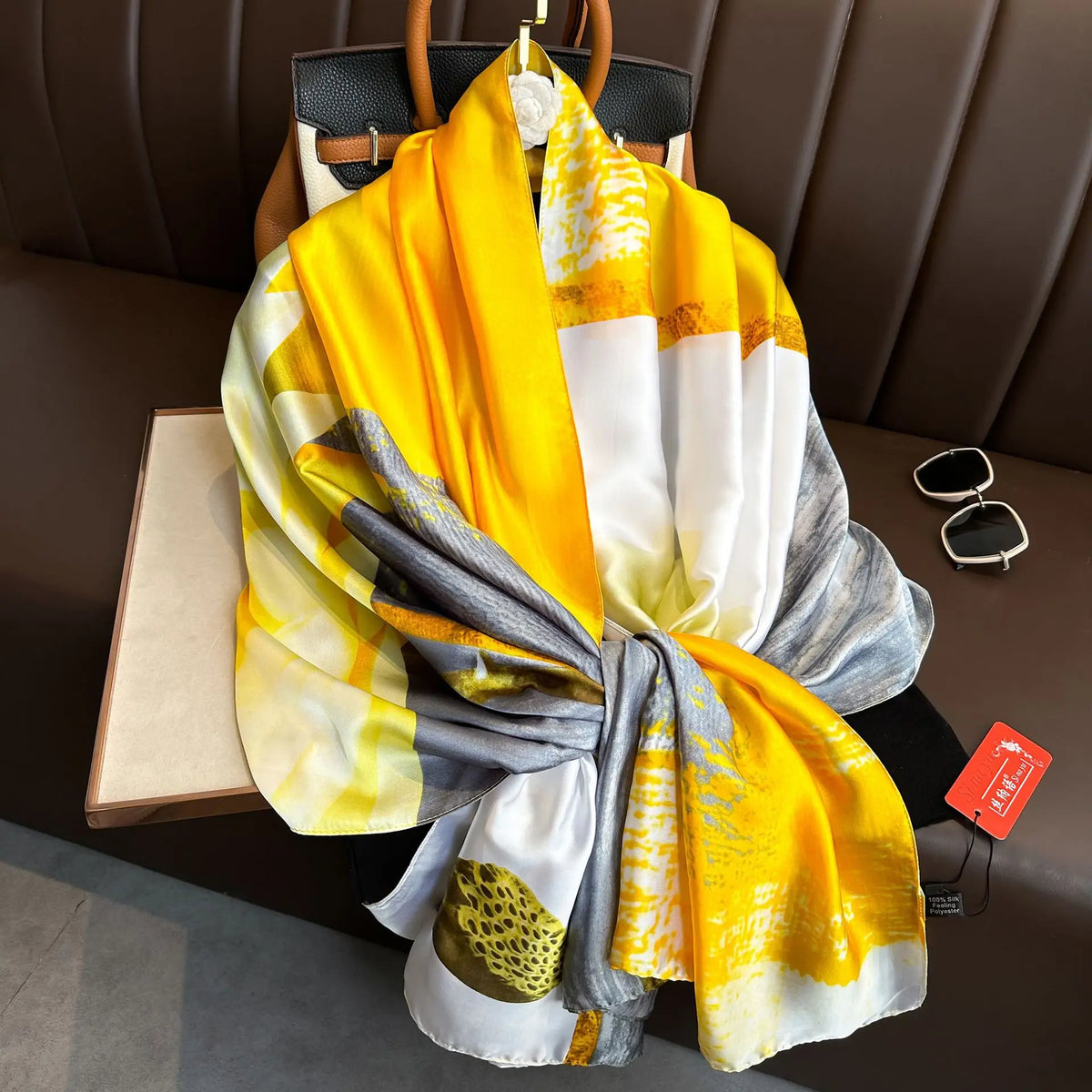 Luxury Silk Long Scarf Wrap