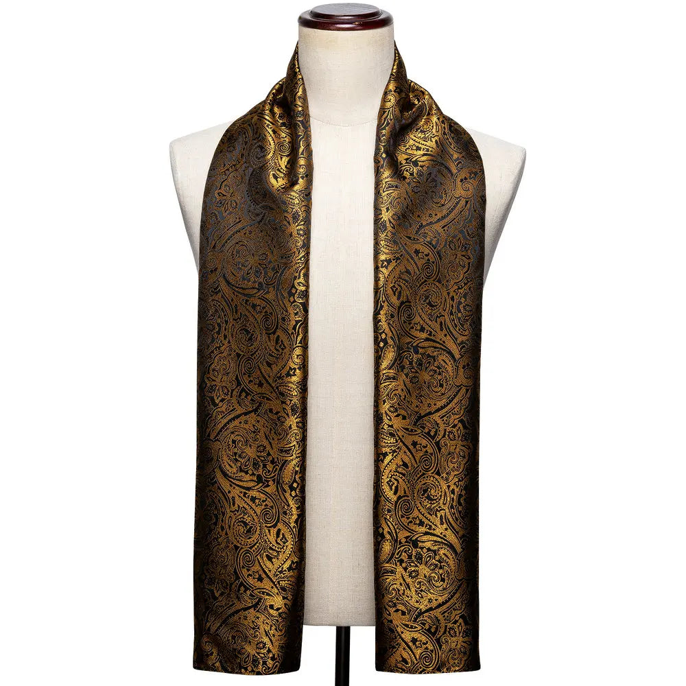 Paisley Jacquard Silk Men's Scarf