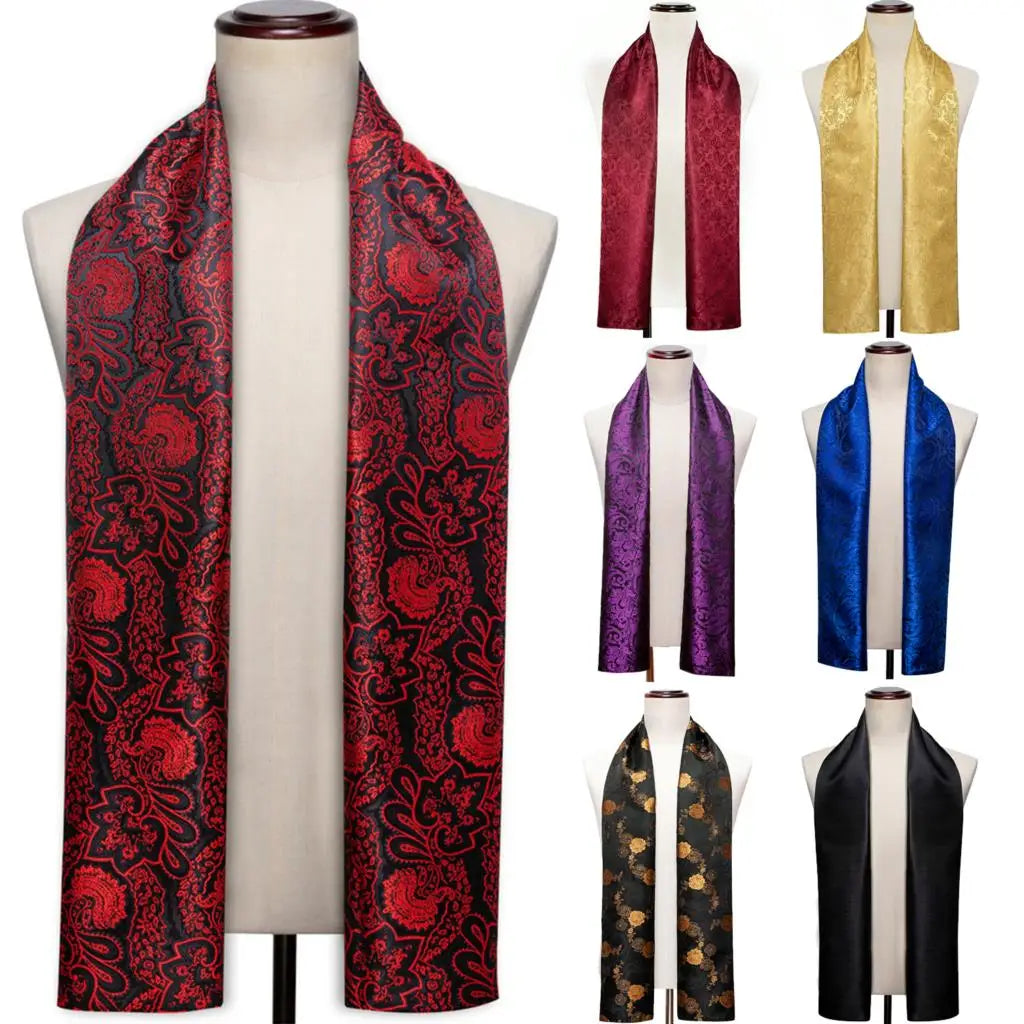 Paisley Jacquard Silk Men's Scarf