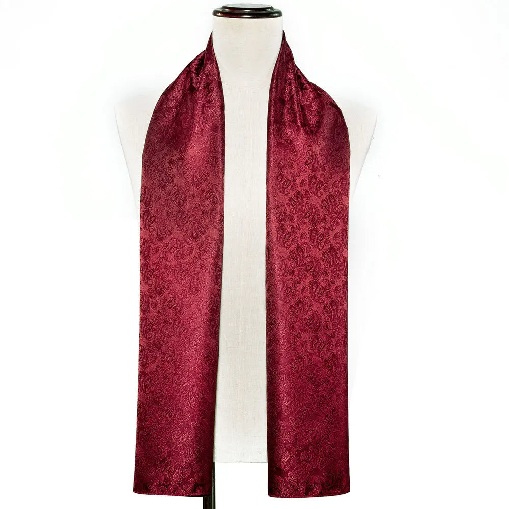 Paisley Jacquard Silk Men's Scarf