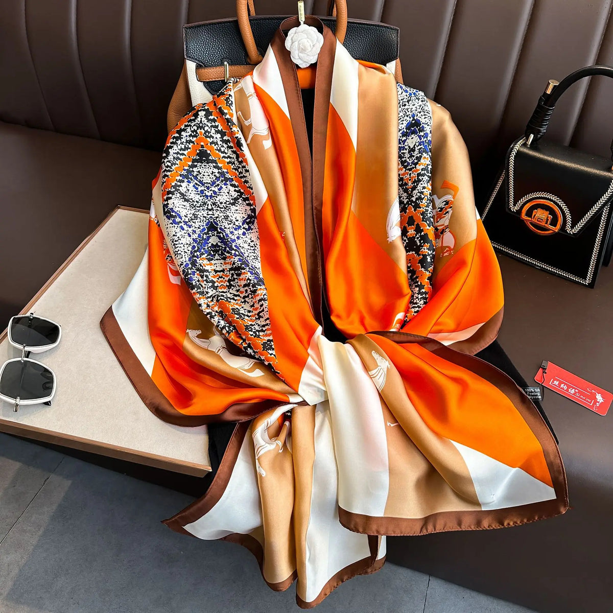 Luxury Silk Long Scarf Wrap