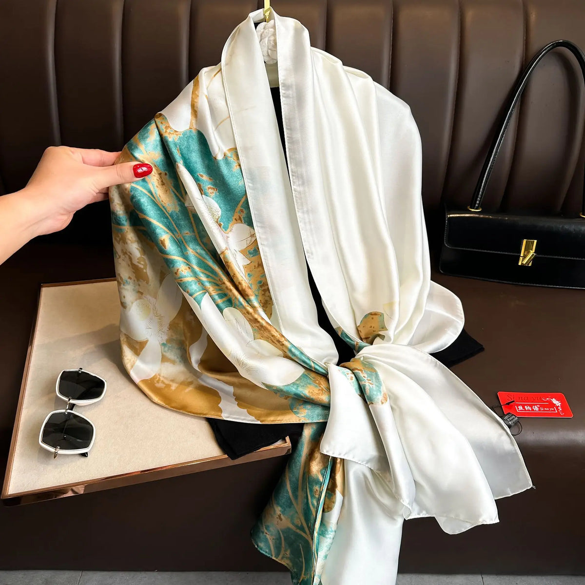 Luxury Silk Long Scarf Wrap