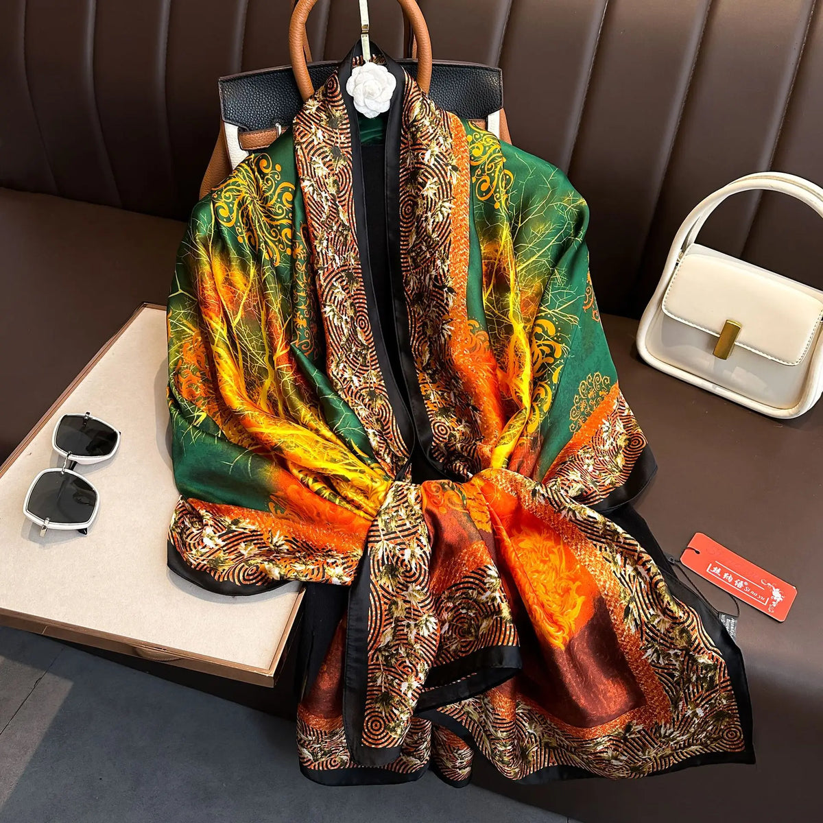 Luxury Silk Long Scarf Wrap