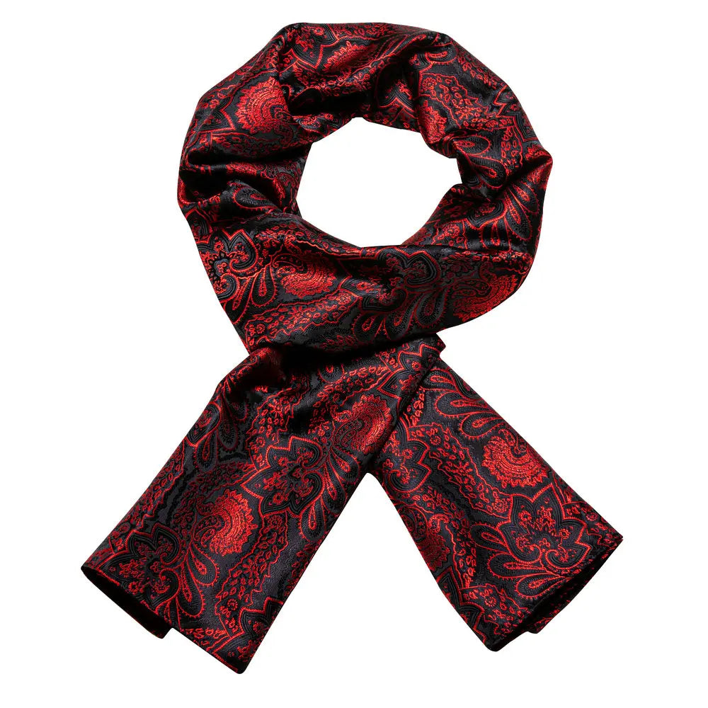 Paisley Jacquard Silk Men's Scarf