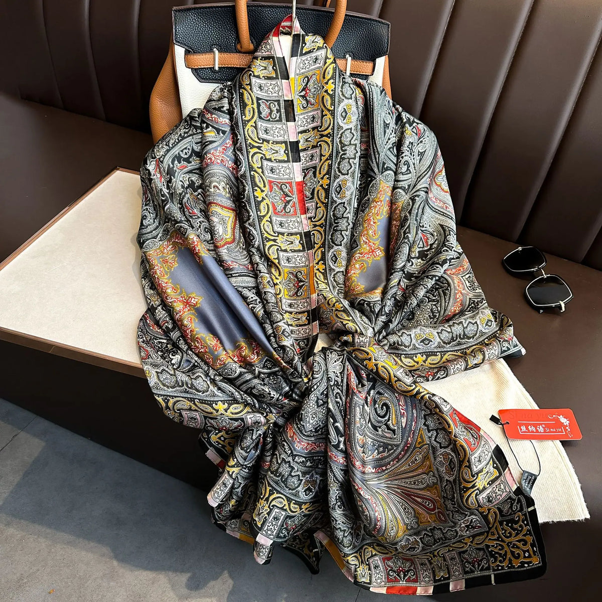Luxury Silk Long Scarf Wrap