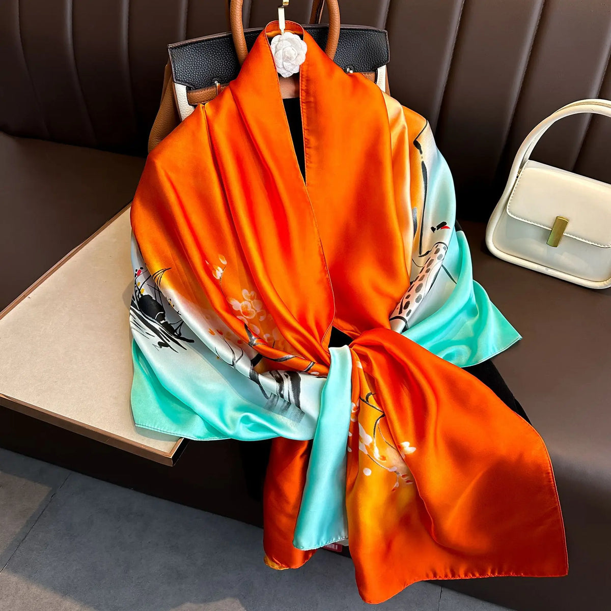 Luxury Silk Long Scarf Wrap