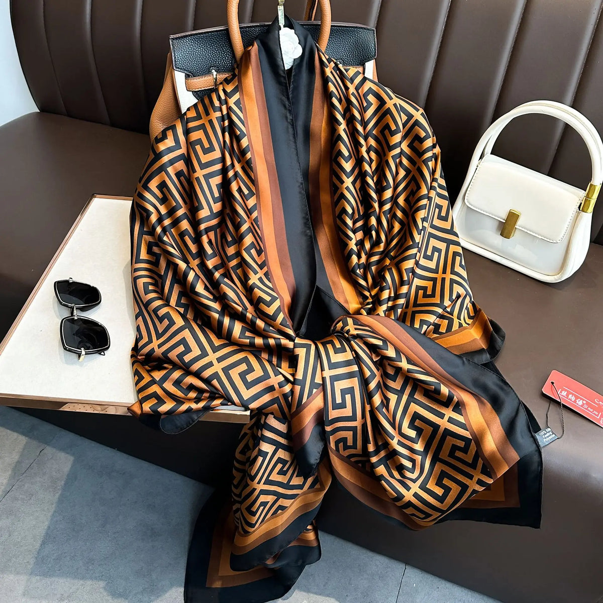 Luxury Silk Long Scarf Wrap