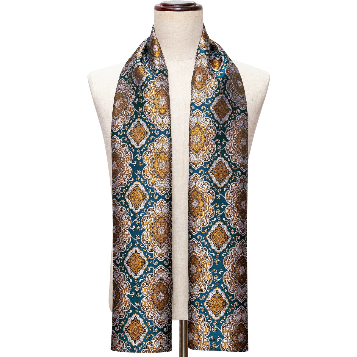 Paisley Jacquard Silk Men's Scarf