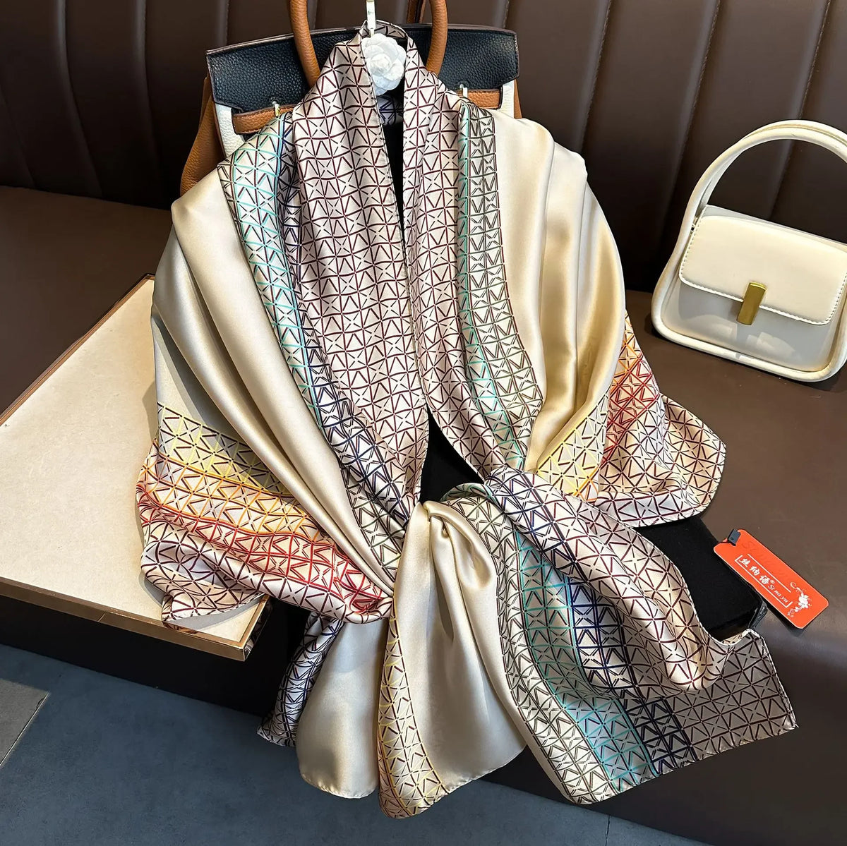 Luxury Silk Long Scarf Wrap