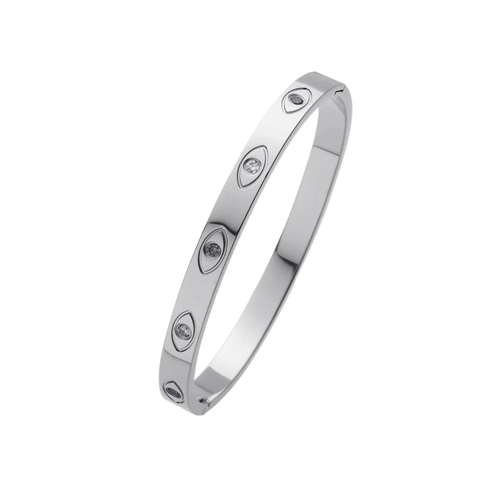 Evil Eye Zircon Stackable Bracelet