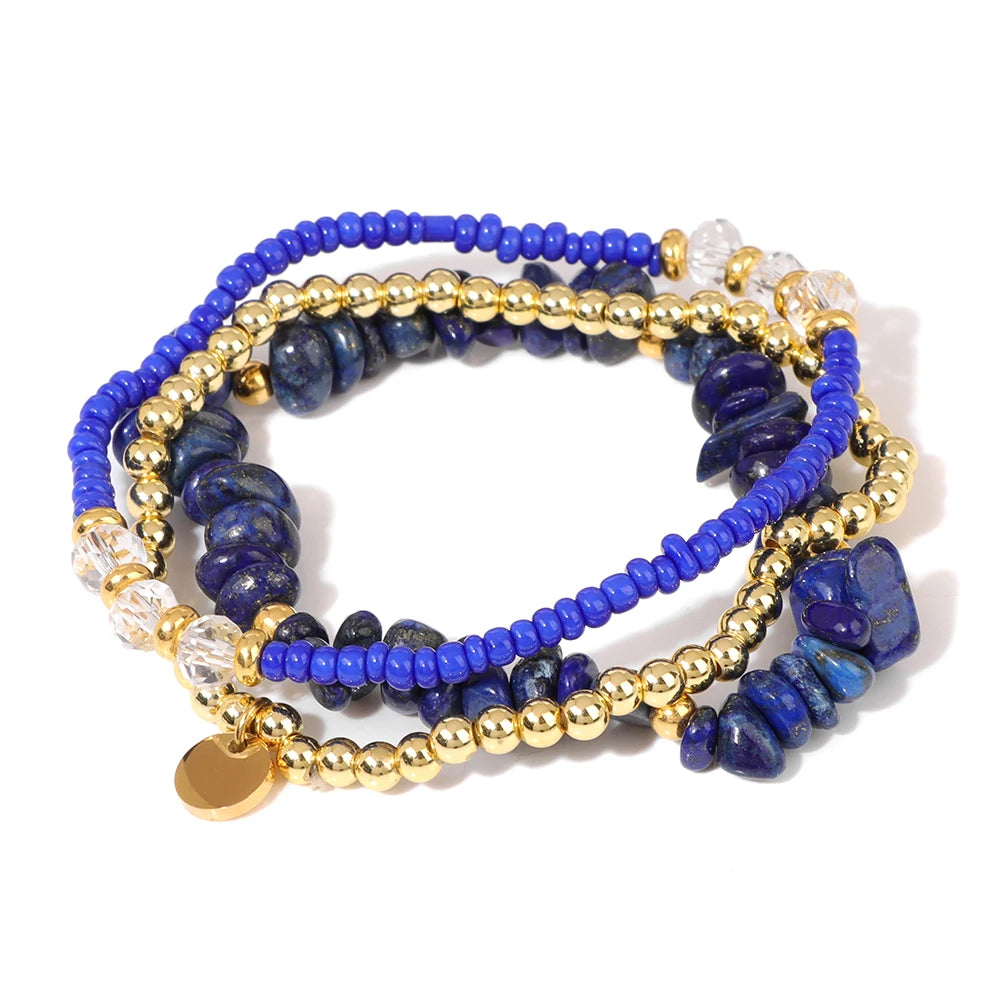 Turquoise Chip Bead Bracelet Set