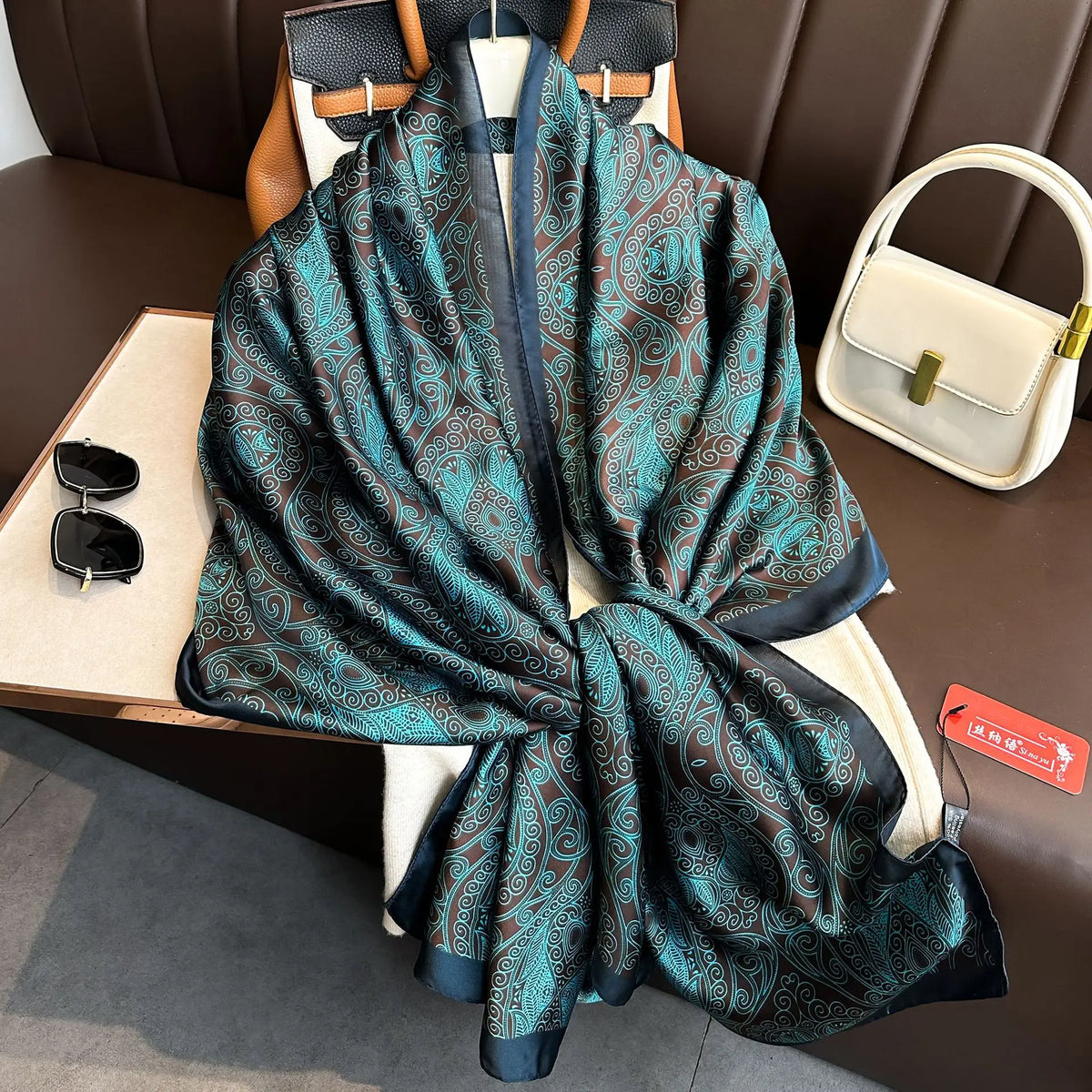 Luxury Silk Long Scarf Wrap