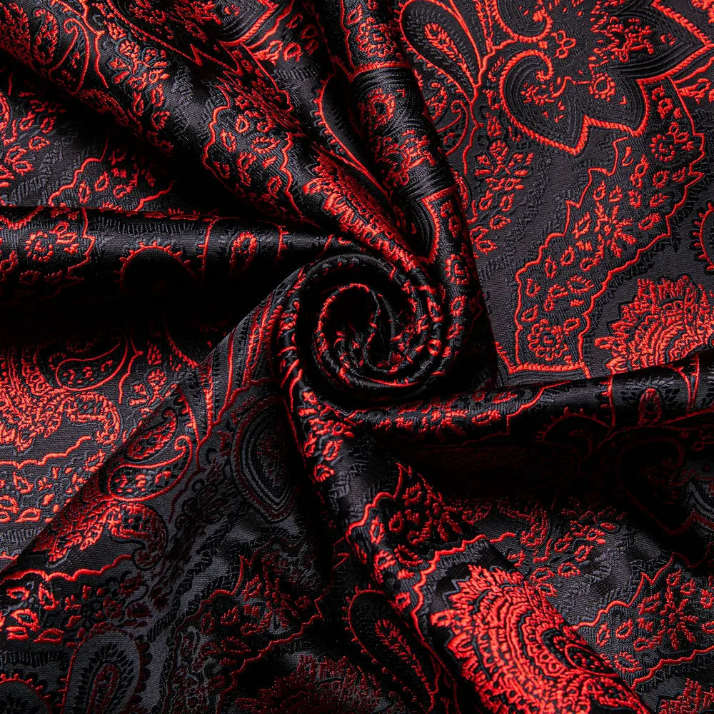 Paisley Jacquard Silk Men's Scarf