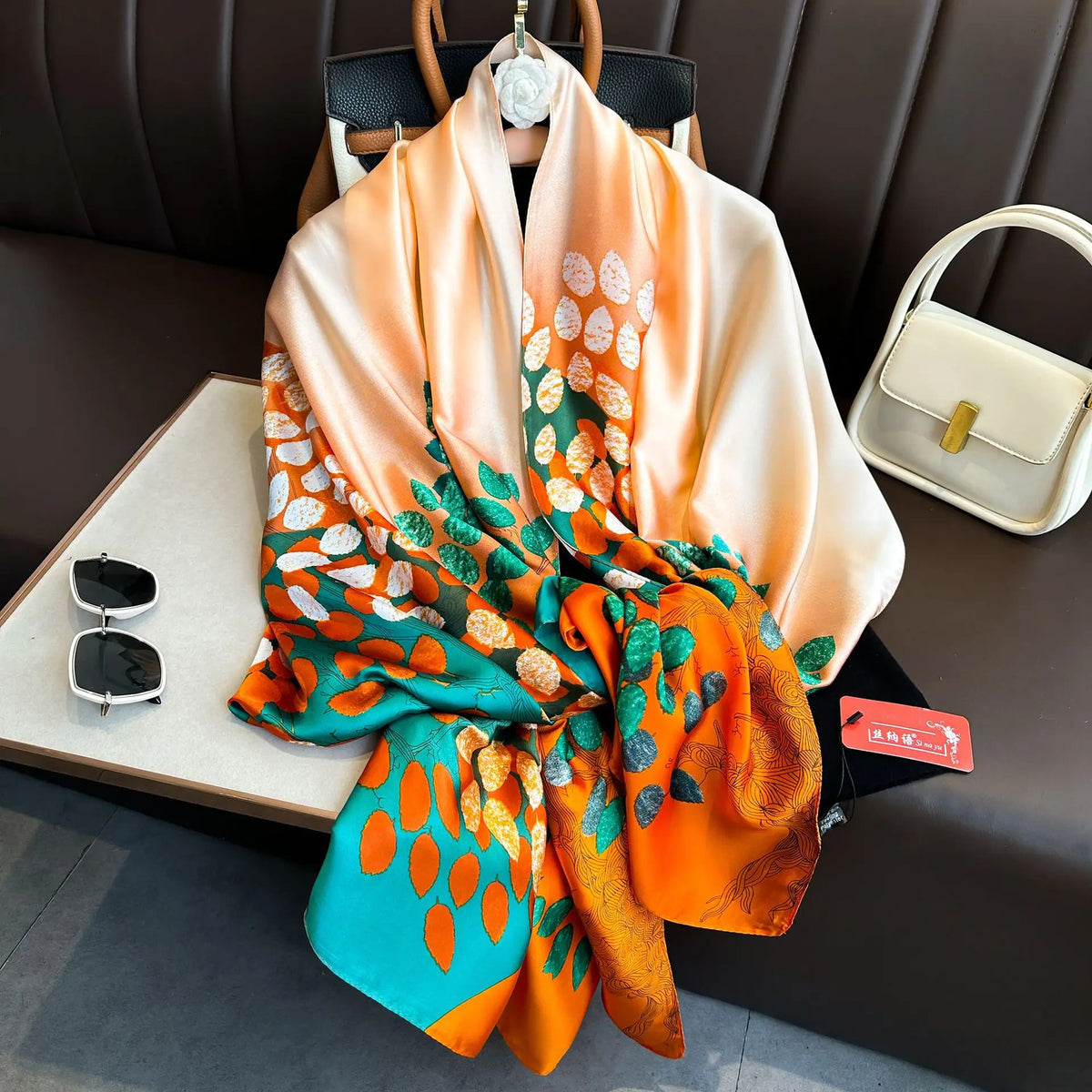 Luxury Silk Long Scarf Wrap