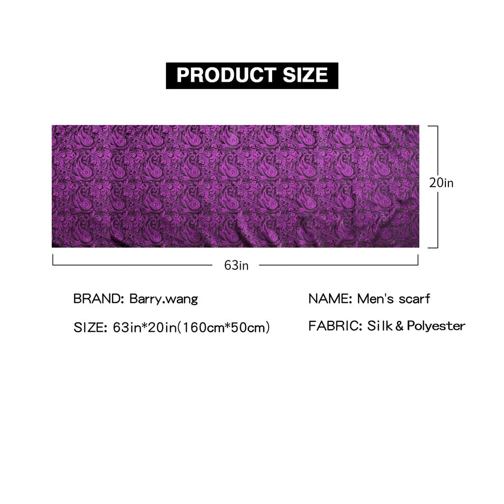 Paisley Jacquard Silk Men's Scarf