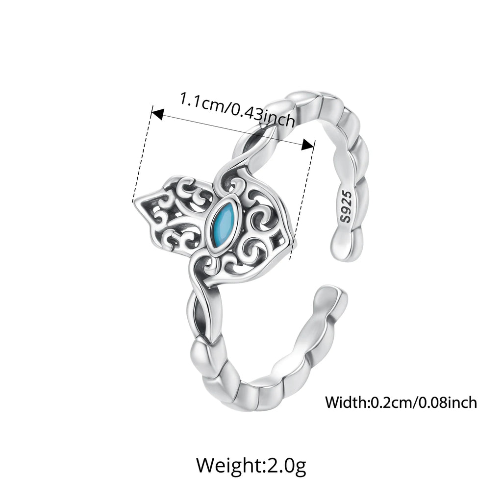 Sterling Silver Hamsa Ring