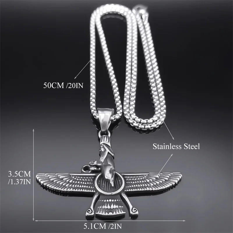 Farvahar Amulet Chain Necklace