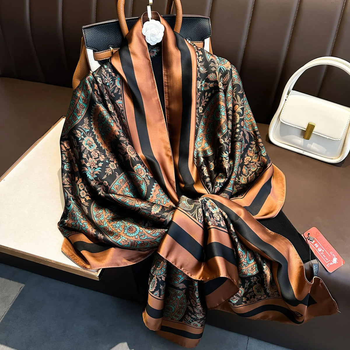 Luxury Silk Long Scarf Wrap