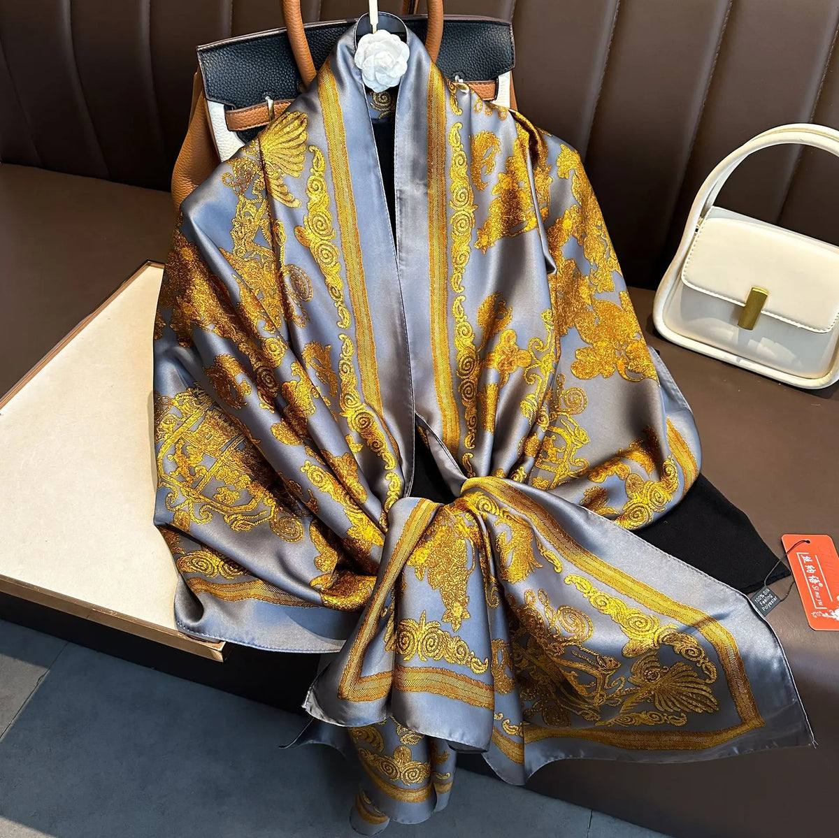 Luxury Silk Long Scarf Wrap